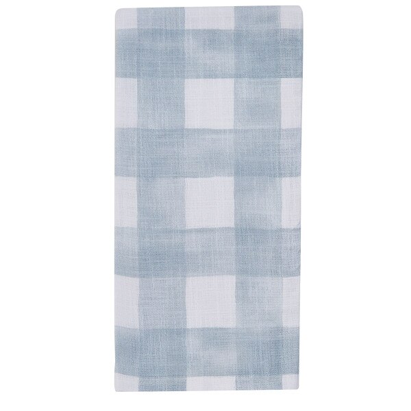 Buffalo Check Watercolor Towel Blue Mist SplitP